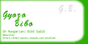 gyozo bibo business card