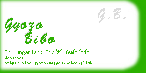 gyozo bibo business card